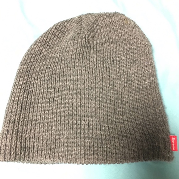 Grey basic Supreme beanie - Picture 1 of 4